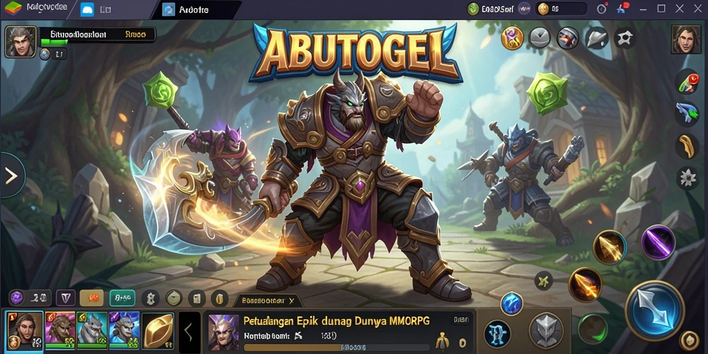 Screenshot gameplay <strong>ABUTOGEL</strong> menampilkan aksi seru dalam pertarungan MMORPG.