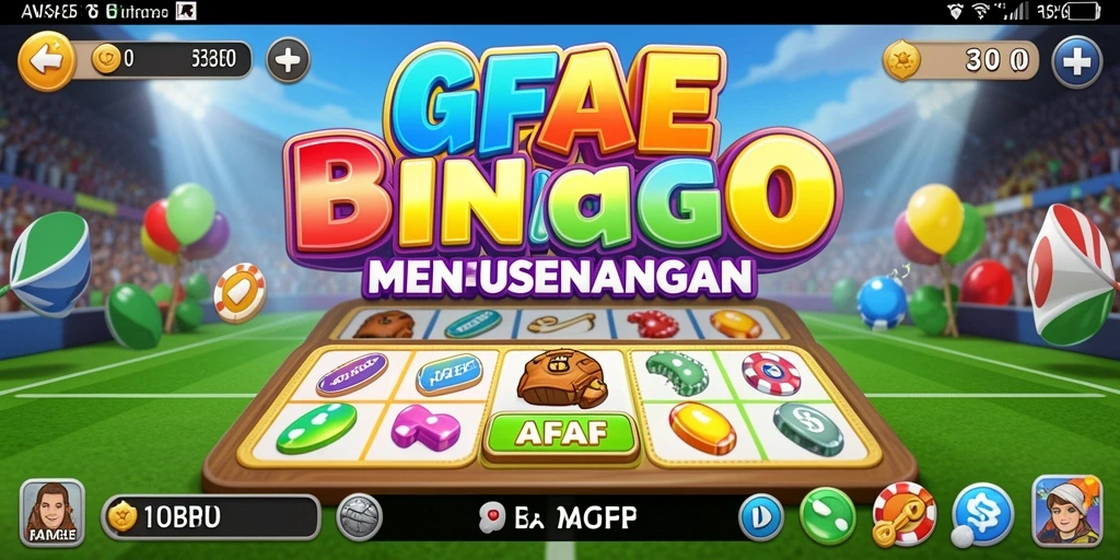 Tampilan gameplay AFAF yang seru dan interaktif dalam permainan Bingo.