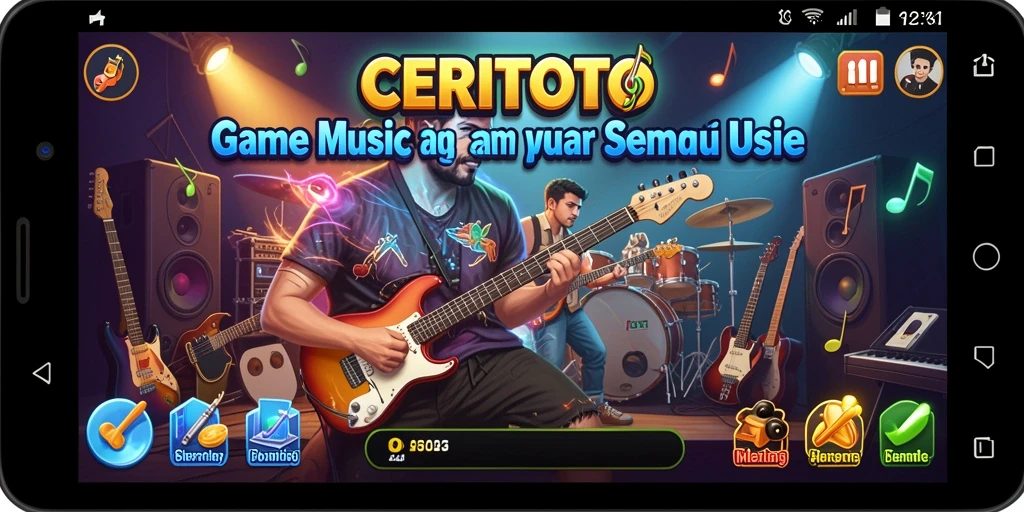 Tampilan screenshot CERITOTO menampilkan gameplay musik yang seru dan interaktif.