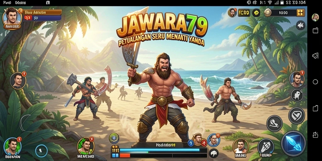 Gameplay menarik JAWARA79 dengan banyak tantangan petualangan.