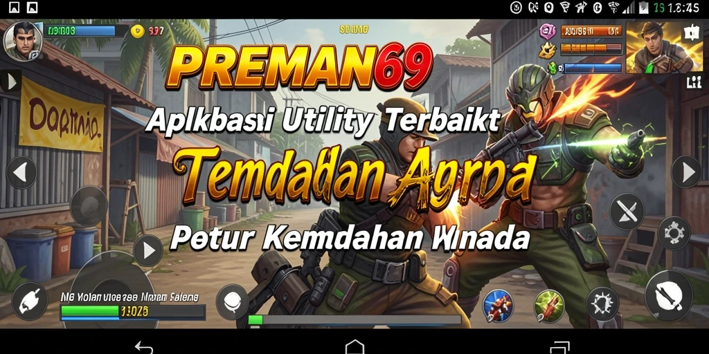 Tampilan antarmuka aplikasi PREMAN69 yang sederhana dan fungsional.