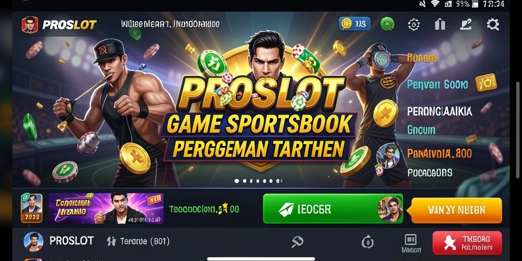 Tampilan gameplay Sportsbook yang menarik dari PROSLOT.