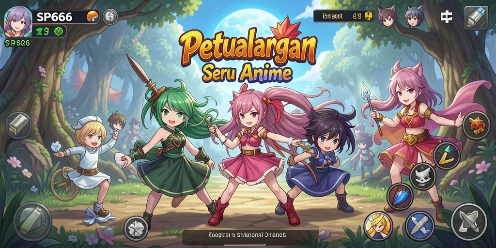 Tampilan gameplay menarik dari game Anime SP666.