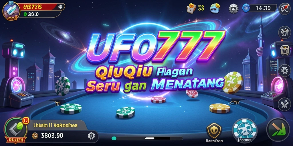 Screenshot utama UFO777 menampilkan aksi seru permainan QiuQiu.