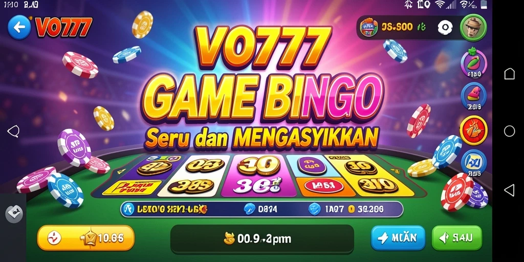 Tampilan gameplay Bingo yang seru dan interaktif di VO777.